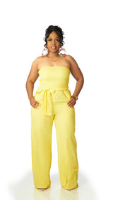 Sassy Tube Jumpsuit (Yellow)