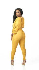 Let It Flow Jumpsuit (Mustard)