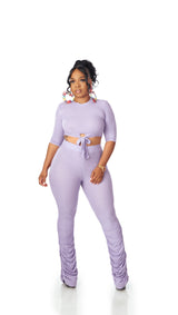 Ribbed Baddie Set (Lavender)