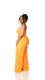 Sassy Tube Jumpsuit (Orange)