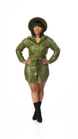Bad To The Bone Dress (Olive)