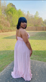Lovely Flow Maxi Dress (Pink)