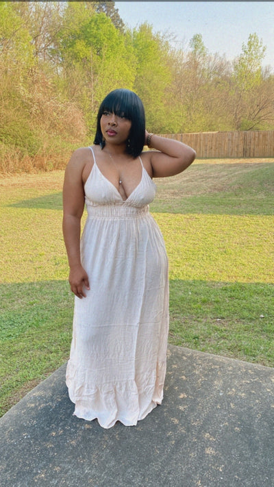Lovely Flow Maxi Dress (Natural)