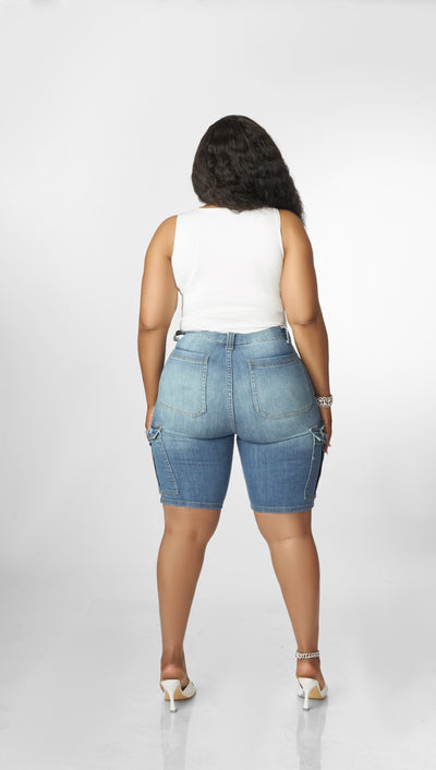 Distress Bermuda Shorts