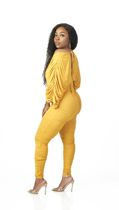 Let It Flow Jumpsuit (Mustard)