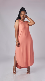 Comfy Vibe Dress (Ash Rose)