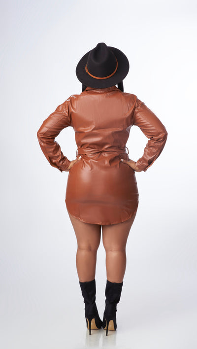 Bad To The Bone Dress (Rust)